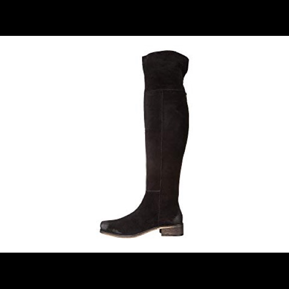 Seychelles Pride Over-The-Knee Boots Black Suede - Picture 2 of 7